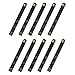 ProCase (10 Pieces) Cable Ties, Adjustable Leather Cable Straps Wrapper Reusable USB Cord Organizer Fastener Earphone Winder -Black