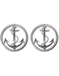 DII CAMZ10639 Cast Iron Anchor and Rope Trivet with Rubber Pegs for Hot Dishes, Kitchen or Dining Table, Set of 2, 8 x 8, Anchor & Rope 2 Pack