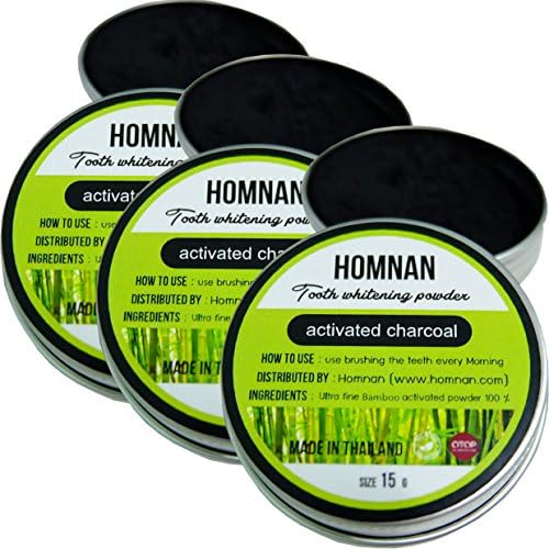 Homnan : Natural Teeth Whitening Charcoal Powder With Organic Bamboo Activated Charcoal Eliminate Bad Breath And Whiten Your Smile (3)