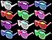 Simple Joy 24 Pack Sunglasses Glasses LED Flashing Futuristic Glowing Shades Rave Party