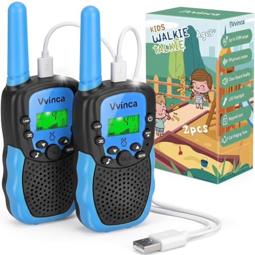 Walkie Talkies for Kids 2 Pack Rechargeable Long
