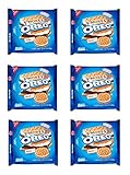 Smores Oreo Cookies Limited Edition - Pack of 6 Bags - 10.7 oz per Bag - Marshmallow & Chocolate Creme Filled, Graham Flavored Cookie