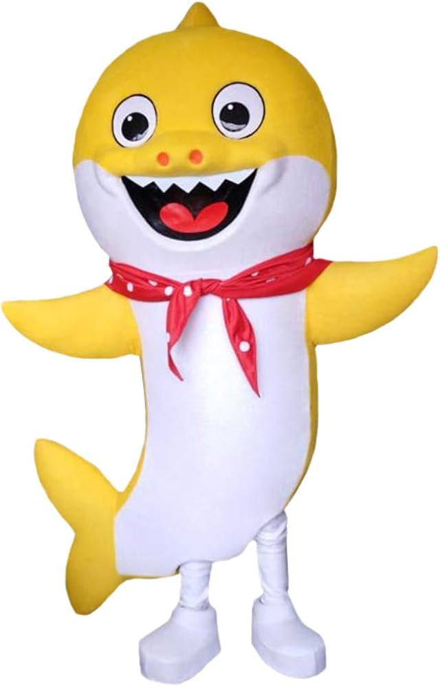 Amazon.com: Yellow Baby Shark Mascot Costume Character Cosplay: Clothing