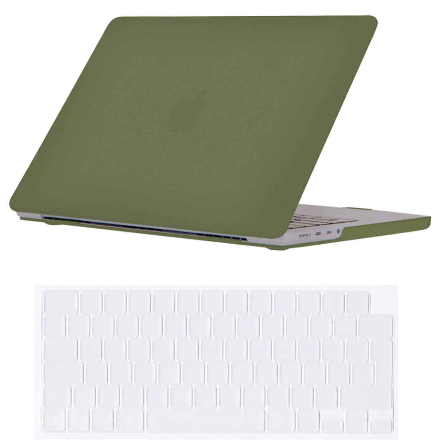 Se7enline Compatible with 2024 2023 2022 2021 MacBook Pro 16 inch Case Hard Shell Laptop Cover for 16-inch Macbook Pro Model A2991 A3403 A2780 A2485 M4 M3 M2 M1 &TPU Keyboard Skin,Avocado Green