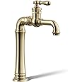 KOHLER 72763-9M-AF Artifacts Single-Handle Bathroom Sink Faucet in Vibrant French Gold
