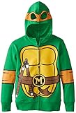 Teenage Mutant Ninja Turtles Little Boys Character Hoodie, Shell Green, 4