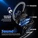 [LIFE-TIME Warranty] Bluetooth Headphones, WIEZ IPX7 Structural Waterproof Wireless Sport Headphones w/ Mic HD Stereo Earbuds & Adjustable Earhooks 8 Hour Battery Noise Cancelling Headphones