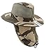 JFH GROUP Wide Brim Men Safari/Outback Summer Hat with Neck Flap (FBN Desert Camo M)