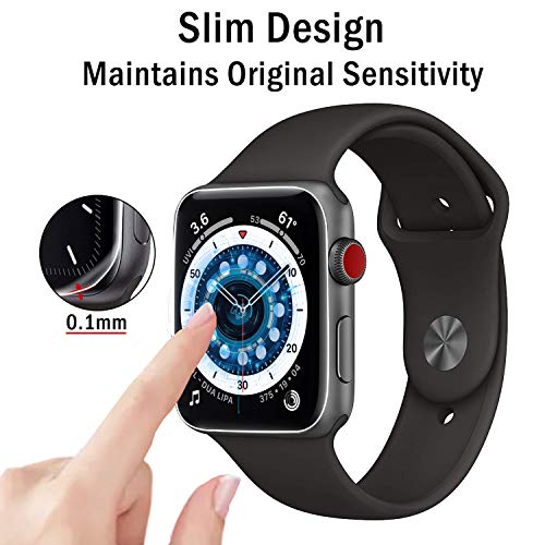 [6 Pack] QHOHQ Screen Protector for Apple Watch Series 6/Watch SE 44mm