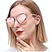 SIPHEW Oversized Square Sunglasses for Women|Lightweight Fashion Sunglasses 100% UV400 Protection|Trendy Mirrored Shade