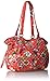 Vera Bradley Women's Cotton Glenna Satchel Purse, Coral Floral, One Size