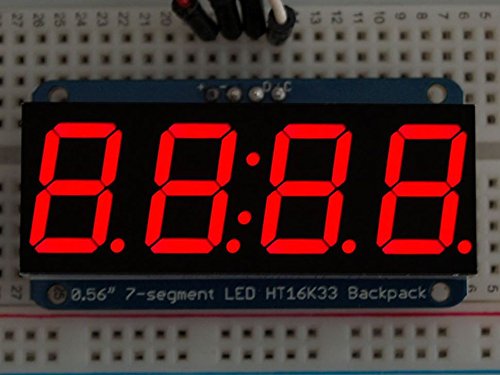Adafruit 0.56" 4-digit 7-segment display w/i2c bac…