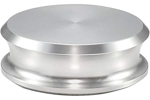 Record Weight Stabilizer by FEMELI,Turntable Weight Clamps-Low Profile to Fits Under Dust Cover of Turntable Vinyl Disc LP Record Player (Silver)