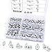 Hilitchi 120pcs SAE Hydraulic Zerk Grease Fittings Assortment Kit