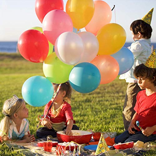 image for Feiyisuosi Party Balloons 12 Inches Rainbow Set (100 Pack), Assorted C