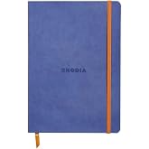 Rhodia Rhodiarama SoftCover Notebook - 80 Dots Sheets - 6 x 8 1/4 - Sapphire Cover