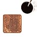 Philadelphia Map Coaster by O3 Design Studio, Set Of 4, Sapele Wooden Coaster With City Map, Handmade