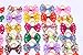 yagopet 50pcs/lot New Dog Hair Bows Nice Flower Bows Cute Pet Grooming Products Mix Colors Pet Hair Bows Topknot Rubber Bands