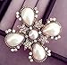 Fashion jewelry designer faux imitation pearl statement brooch pin for women (Star)