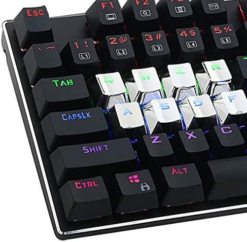 12 Translucidus Backlit Keycaps With Key Puller For Mechanical Keyboards(Color:silver)