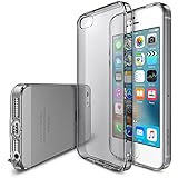 iPhone SE Case, [Ringke AIR] Extreme Lightweight & Thin Transparent Soft Flexible TPU Scratch Resistant Protective Case for Apple iPhone SE (2016) / 5S (2013) / 5 (2012) - Smoke Black
