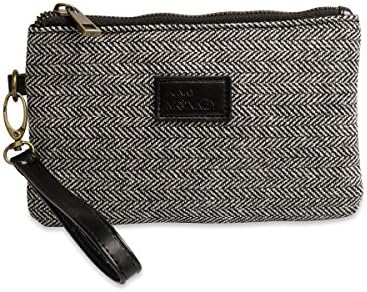 {Anna Collection} FunkyMonkey Fashion Wristlet Wallet Clutch Phone Purse Handbag 3Sizes Black/White Style