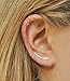 14k Gold Filled Ear Cuff No Piercing Earcuff Silver Gold or Rose Gold Double Ear Cuff or Criss Cross 1 Pair Ear Cuffs Simple Ear Cuff Fake Cartilage Earring
