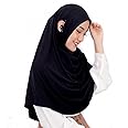 RikaJasmine Slip In Ear Instant Hijab Khimar I Ready To Wear Hijab For Daily -Wear Workout Sport Muslim Accessories For Women