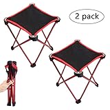 ANCHE Mini Portable Folding Chairs,Outdoor Ultralight Camping Stool,243lbs Capacity Outdoor Folding Chair for Backpacking,Hiking,BBQ,Picnic,Travel,Beach Chair with Carry Bag