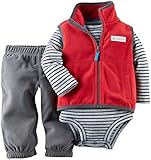 Carter's Baby Boys' 3 Piece Fleece Vest Set (Baby)