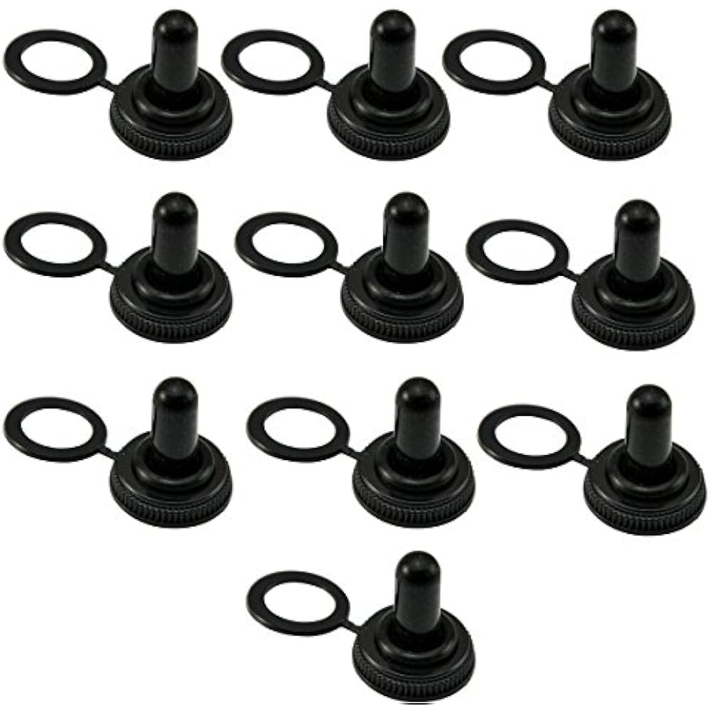 Autoec 10x 11mm 7/16" Rubber Toggle Switch Boot Weatherproof Cover eBay