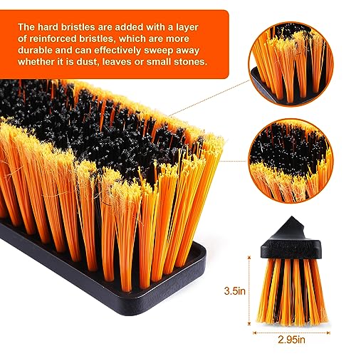CLEANHOME Garden Broom, Yard Brush Heavy Duty Outdoor 2-1,50&66in, suitable for Schools, Factories, Garden Broom Outdoor,Sweeping Brush（23.6in）
