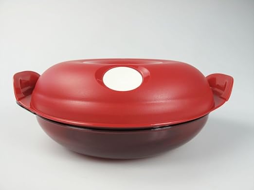 Tupperware I50 Mikro-Fix - Recipiente hermético Redondo (700 ml), Color Rojo