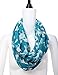 Dimore Women Lightweight Print Voile Fashion Shawl Scarves-Chiffon Scarf Wrap Blue Elephant
