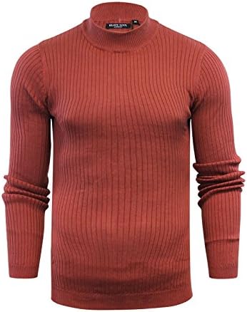 Mens Jumper Brave Soul Mutant Ribbed Turtle Neck Knitted Sweater