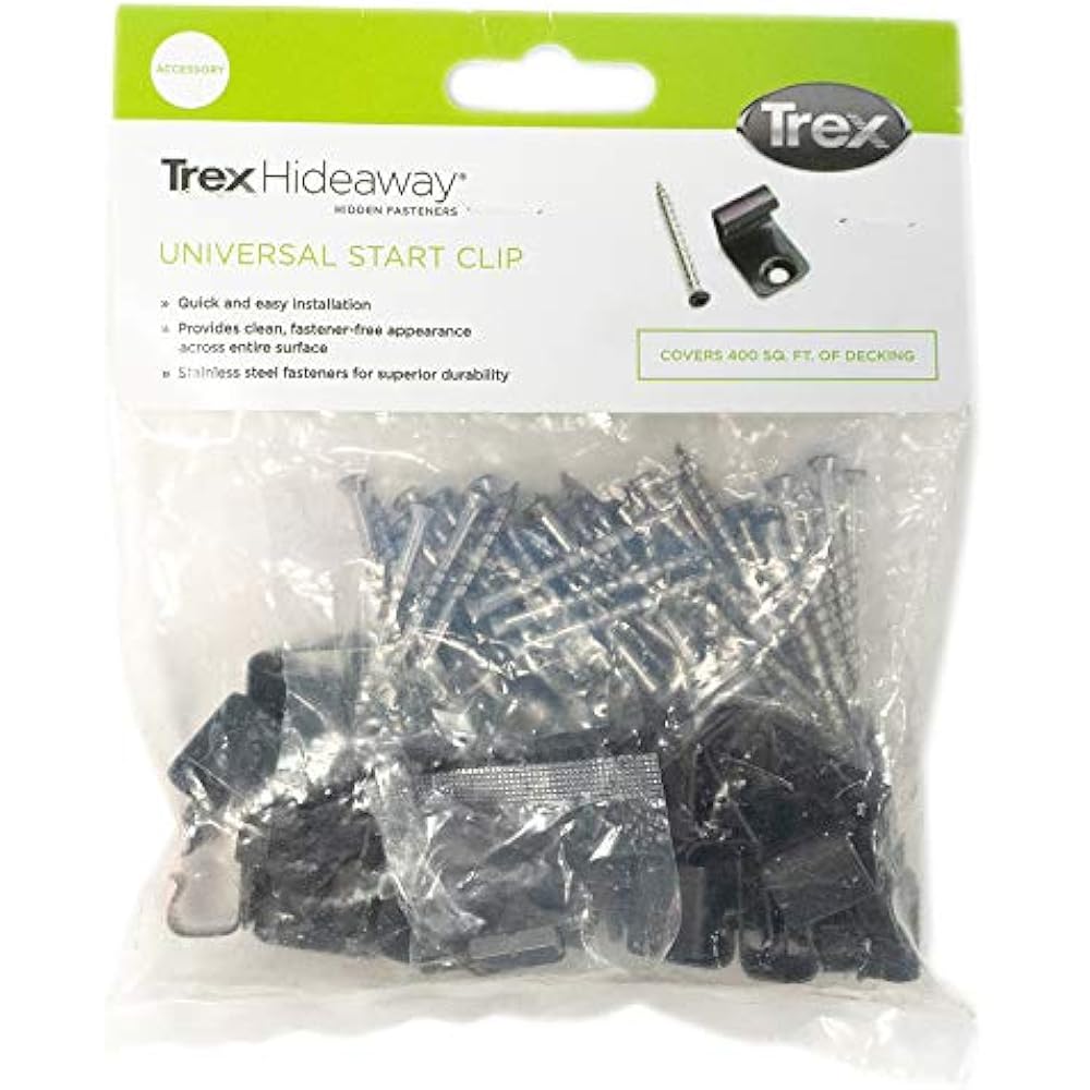 Trex Hideaway Start Clips 36 Pc For 400 Sq. Ft. Of Decking Decking