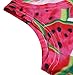 Women's Multi Digital Printed Crop Vest Tank Tops (Watermelon)