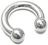 4g Steel Circular Barbell - Internally Threaded - 13mm ~ 1/2" with 10mm Balls