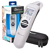 Care Touch Digital Thermometer - Infrared Ear & Temporal Forehead Fever Thermometer for Baby Kids and Adult, Multi Function Medical Thermometer for Air & Surfaces with Fever Alarm and Color Indicator