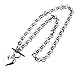 Loveshine Womens Stainless Steel Silver Heart Charm Link Toggle Lock 18