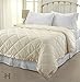 Home Fashion Designs Romana Collection Luxury Goose Down Alternative Quilted Blanket By Brand (King, Ivory)