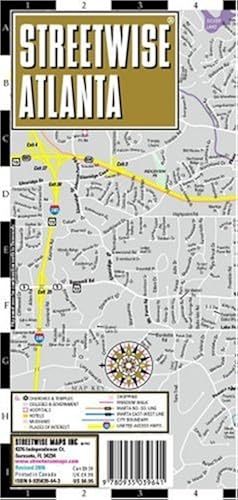 Streetwise Atlanta Map - Laminated City Center Street Map of Atlanta ...