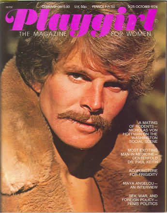 PLAYGIRL, the Magazine.   October 1974 Dr. Paul Keith centerfold,