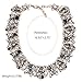 NABROJ Gold Collar Necklace with Black & White Rhinestone Bling Choker Women Jewelry for Party 1 PC with Gift Box-NC01 Black and White