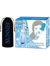 Sunnec Nasal Wash System, Nasal Sinus Rinse Bottle Nasal Irrigation 10oz 300ml with 2 Tips for Adults Child, Nasal Cleanse Flow Controller ideal for Rhinitis Sinus Allergy Nose Care