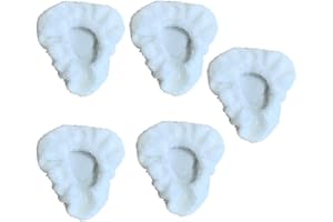 5 Pack Small Triangle Microfiber Bonnets for Dupray for MCCULLOCH awasky Steam Cleaners, Reusable Double-Layer MopPads for Ti