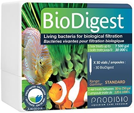 Prodibio Bio Digest, Nitrifying Bacteria, Fresh and Salt Water, 30/1 mL vials, 30 gal and up by Prodibio