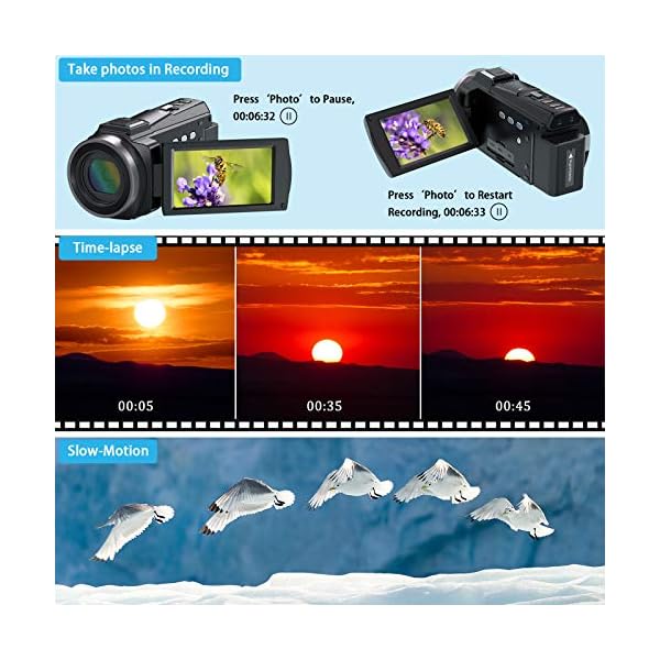 Video Cámara 4K 60FPS Ultra HD 48MP YouTube Vlogging WiFi IR - Imagen 8