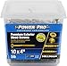 Power Pro Premium Exterior Wood Screws, #10 x 4 Inch All-Purpose Deck Screws for Outdoor Projects, T-25 Star Bit Included, Bronze, 248 Pieces | 48615V4
