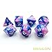 Bescon 6X7 42pcs Polyhedral Dice Set-6 Unique Two-Tone Gemini Polyhedral 7-Die Sets with Pouches for Dungeons and Dragons DND RPG MTG Dice Set of 7 d4 d6 d8 d10 d12 d20 d%